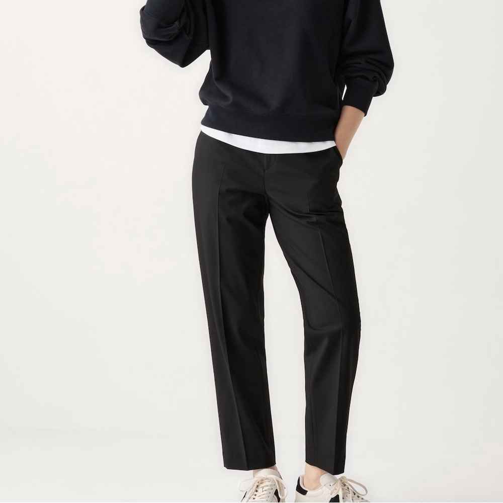 UNIQLO Smart Ankle Work Dress Pants Black